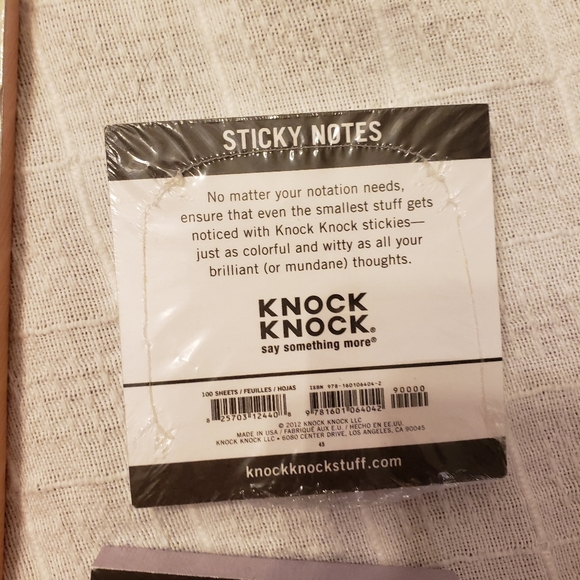 KNOCK KNOCK silly note pad and sticky notes for office - Picture 6 of 8